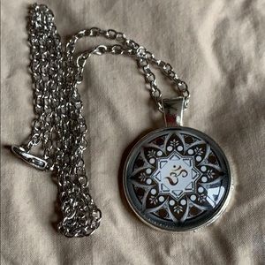 Mandala OM yoga necklace
